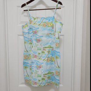 Y2K Hawaiian Print TILT Dress Size L